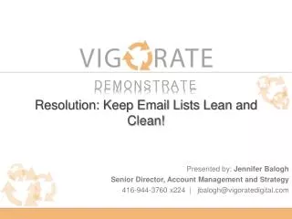Resolution: Keep Email Lists Lean and Clean!