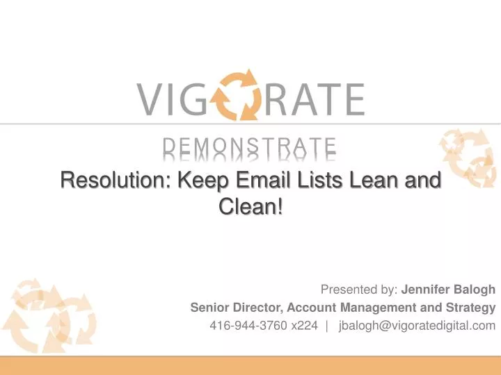 resolution keep email lists lean and clean