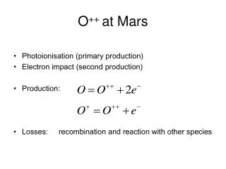 O ++ at Mars