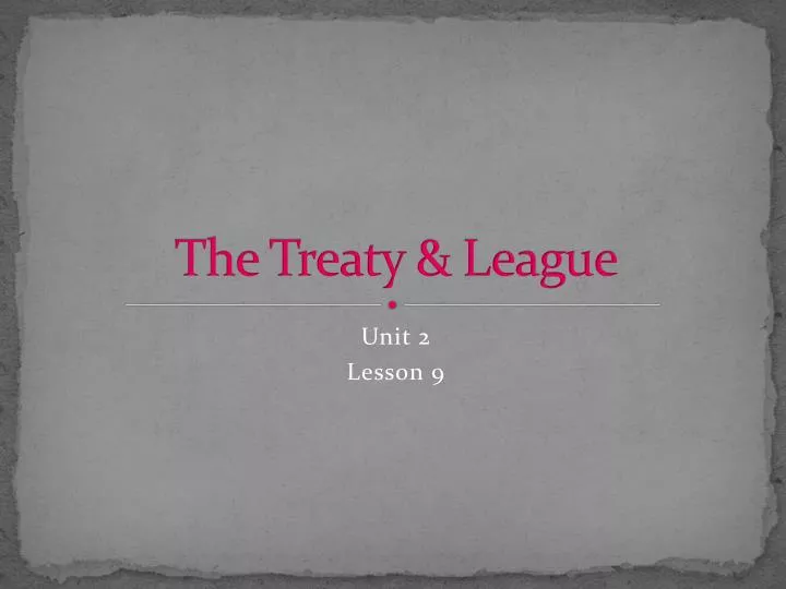 the treaty league