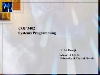 COP 3402 Systems Programming