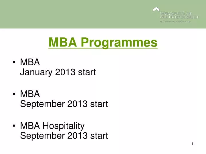 mba programmes