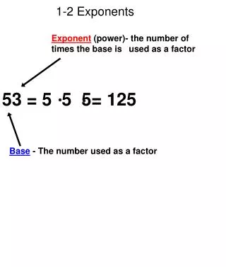 1-2 Exponents