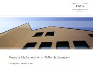 Financial Market Authority (FMA) Liechtenstein