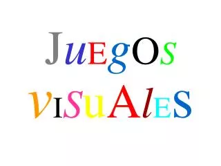 j u e g o s v i s u a l e s