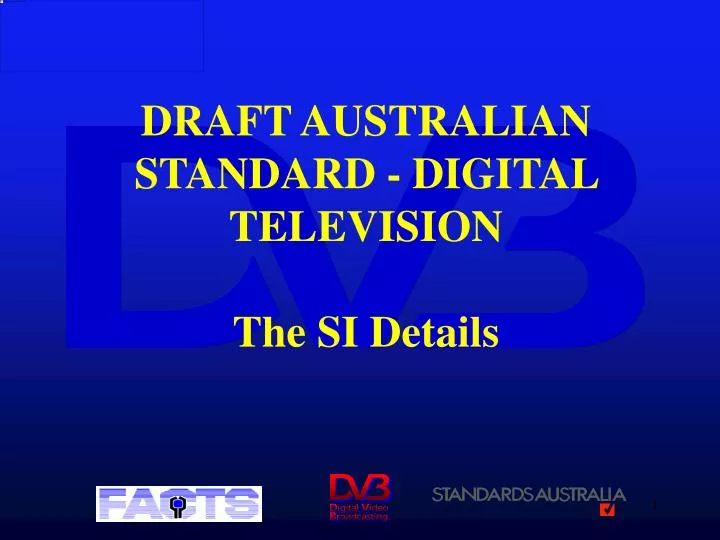 draft australian standard digital television the si details