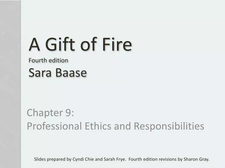 a gift of fire fourth edition sara baase