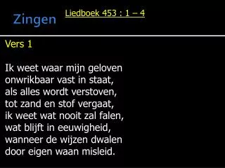 zingen