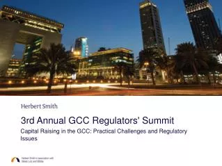 3rd Annual GCC Regulators' Summit