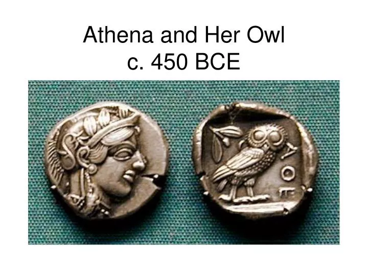 athena and her owl c 450 bce