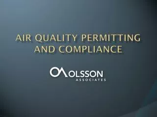 Air Quality Permitting and Compliance