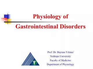 Physiology of Gastrointestinal Disorders