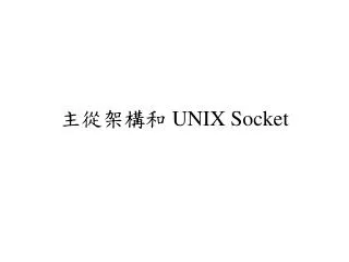 unix socket