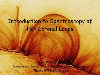 Introduction to Spectroscopy of Hot Coronal Loops