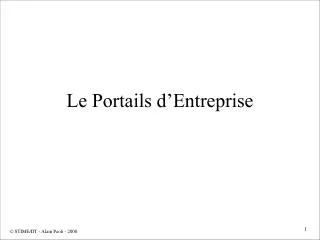 le portails d entreprise