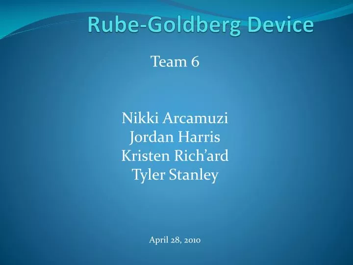 rube goldberg device