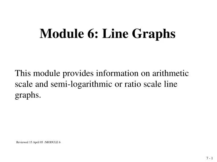 module 6 line graphs