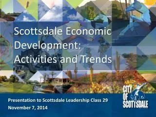 Scottsdale Economic Development: Activities and Trends