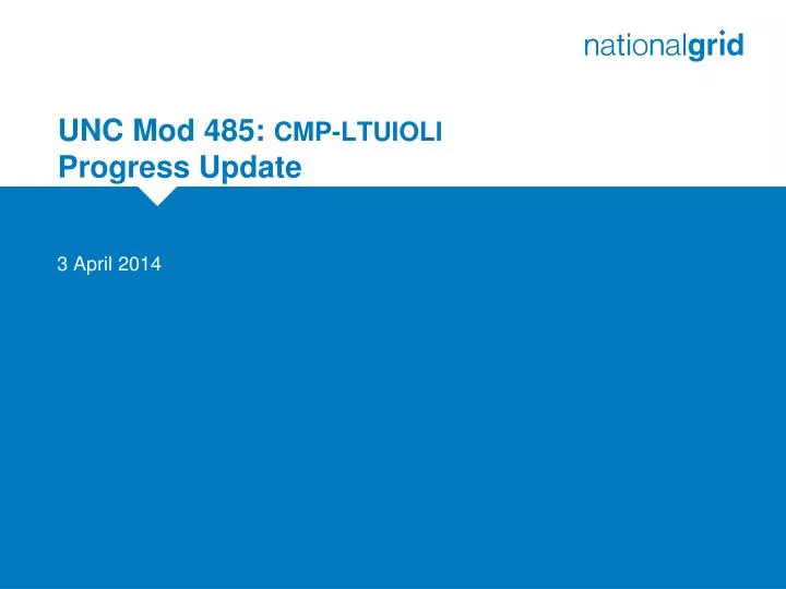 unc mod 485 cmp ltuioli progress update