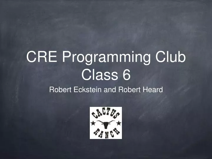 cre programming club class 6