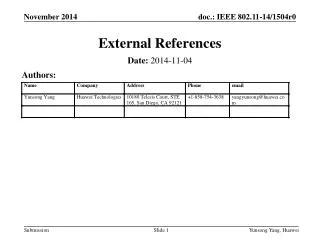 External References