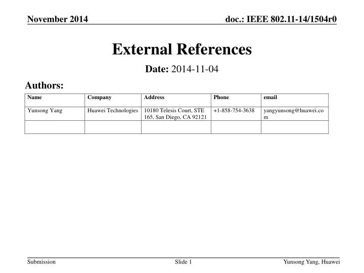 external references
