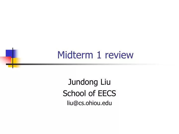 midterm 1 review