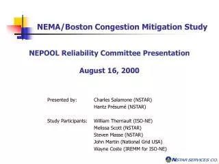 NEMA/Boston Congestion Mitigation Study