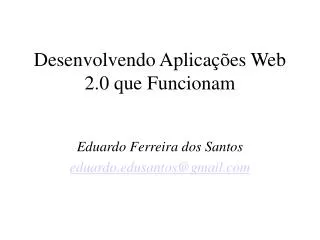 desenvolvendo aplica es web 2 0 que funcionam