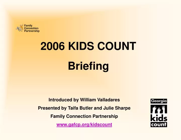 2006 kids count briefing