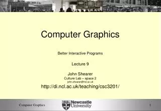 Computer Graphics