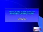 Premio Desktop and Intel Processor Roadmap for Q2/2003 - slide 1