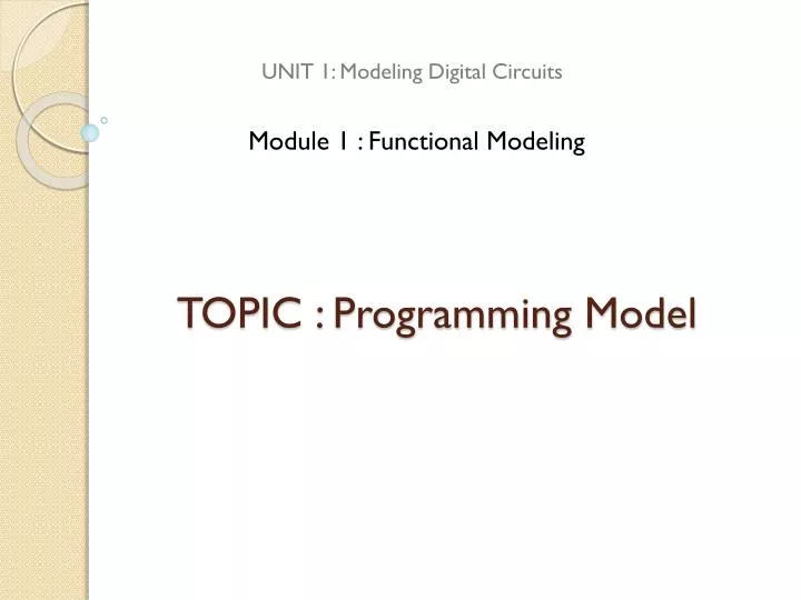 topic programming model