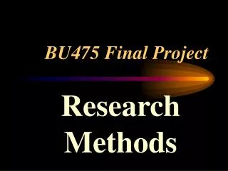 BU475 Final Project