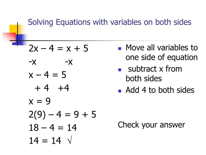 ppt-solving-equations-with-variables-on-both-sides-powerpoint