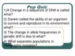 Pop Quiz - slide 1