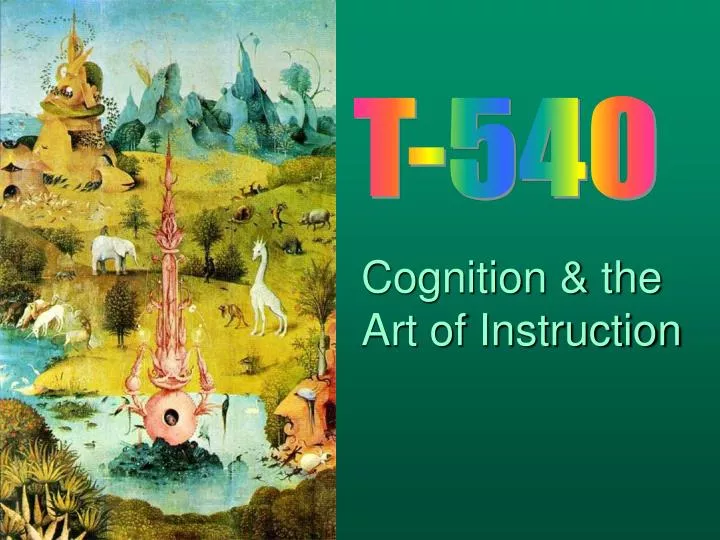 cognition the art of instruction