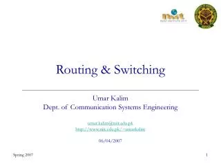Routing &amp; Switching