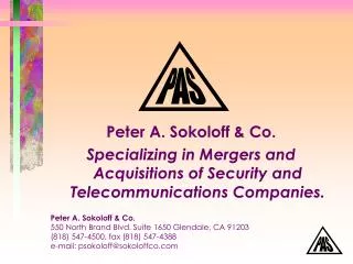 Peter A. Sokoloff &amp; Co.