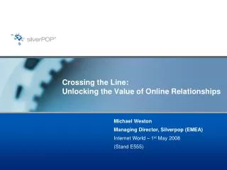 Crossing the Line: Unlocking the Value of Online Relationships