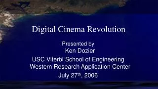 Digital Cinema Revolution