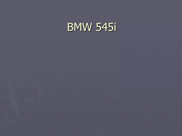 bmw 545i