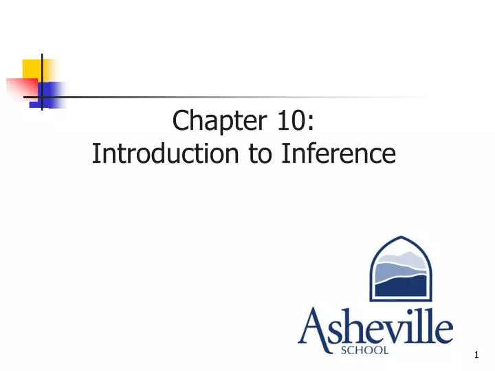 chapter 10 introduction to inference