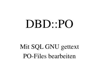 dbd po