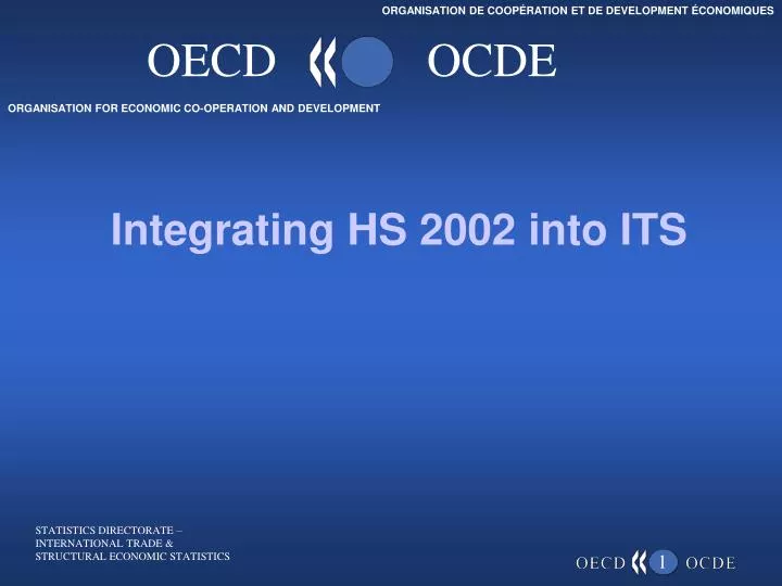 integrating hs 2002 into its