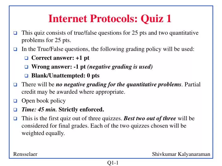 internet protocols quiz 1