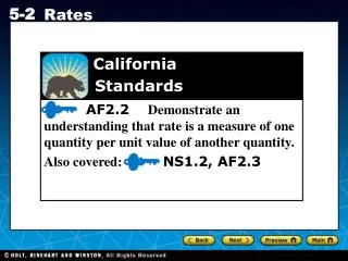 California 	 Standards