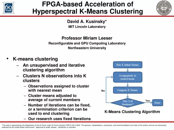 fpga based acceleration of hyperspectral k means clustering
