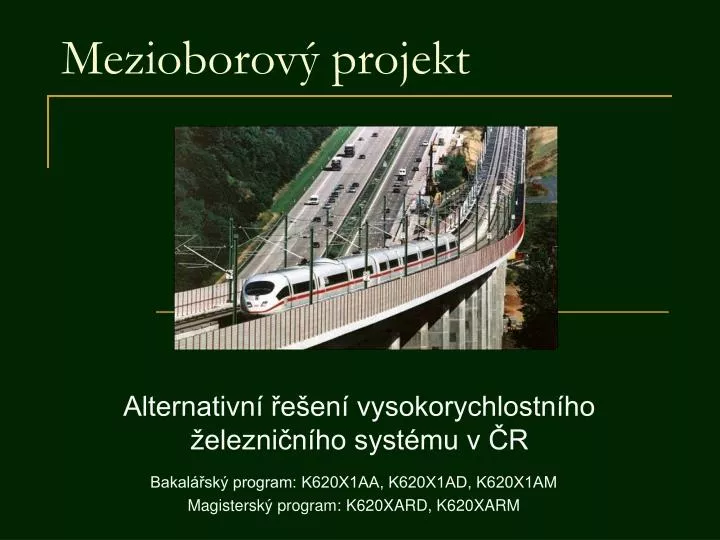 mezioborov projekt