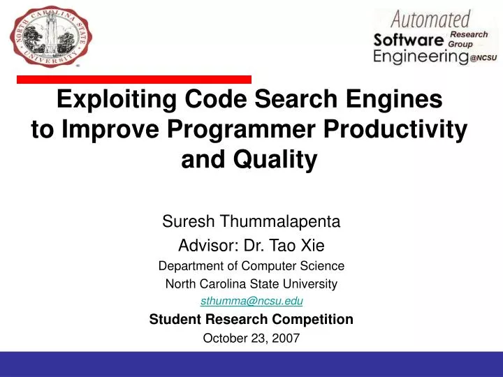exploiting code search engines to improve programmer productivity and quality